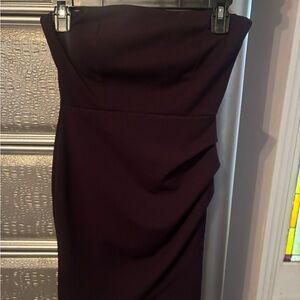 Charlotte Russe Purple Ruched Sheath Cocktail Dress